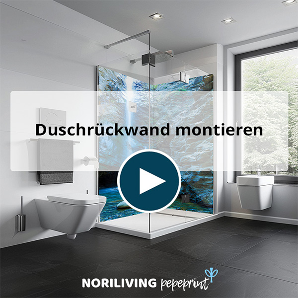 Duschrückwand Montage